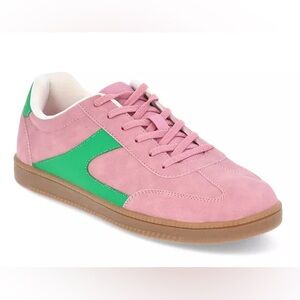 NWT Suze 6. No Boundaries Pink & Green Sport Sneakers - Retro Style